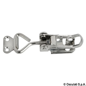 Cerradura de palanca ajustable de acero inoxidable con soporte para candado